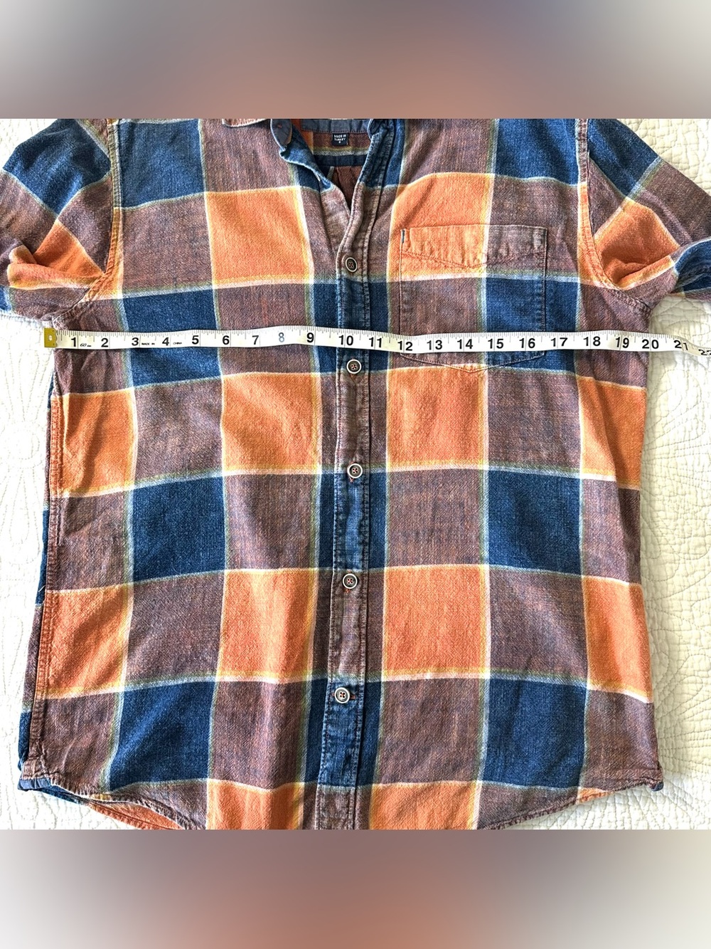 32 Bar Blues Long Sleeve Button Up Shirt Mens Small - Picture 5 of 7